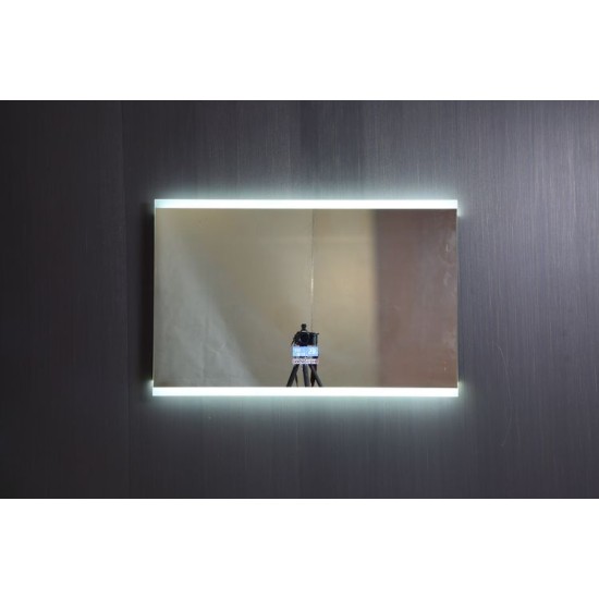 Modern Smart Touch  Smart Bath Mirror Wall Hanging Rectangle Modern Hotel 3000k-6000k