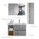 Factory Customized Oversized Wall Mount Bath Vanity Light Up Mirror Rectangle Touch Screen Smart Bathroom Mirror Led