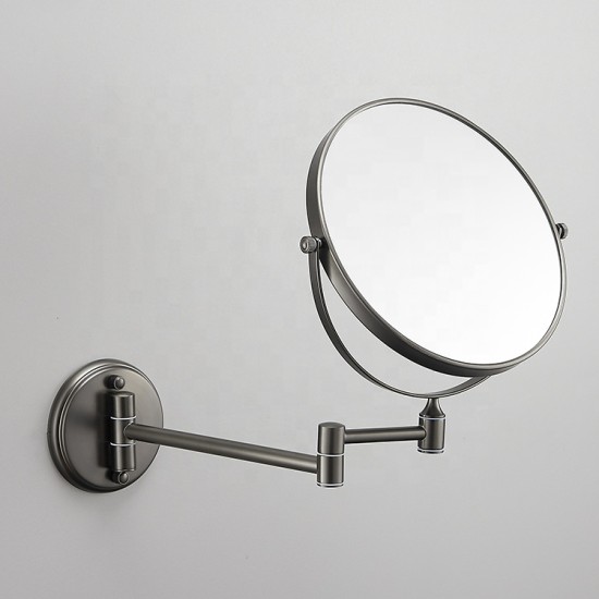 Double Side 1X 3X Magnifying Wall Folding Makeup Mirror Flexible Swivel Shaving Mirror