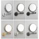 Hotel Contemporary Wall mount Foldable 360 Swivel Makeup Mirror Bathroom Round Cosmetic Mirrors