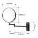 Chrome Bathroom Mirrors Foldable Wall Mounted Living Room Double Sided Round Cosmetic Makeup Mirror