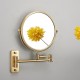 360 Degree Swivel Extendable Adjustable Bathroom Makeup Mirror Wall Mount Movable Shaving Mirror