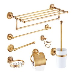 Wholesale brass bathroom sets wall mount antique retro bathroom accessories hardware set
