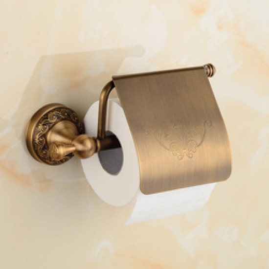 Modern Copper Toilet Accessories Set Robe Hooks Toilet Paper Holder Towel Rail Bar Bathroom Organizer