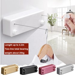 ABS Retractable Portable Clothes Line Dryer For Travel Coting Line For Clothes Hanger Wall Mount
