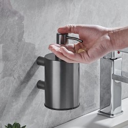 Gun Grey Hotel Hand Soap Dispenser Wall Mounted Stainless Steel Pump Liquid Soap Dispenser