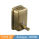 500ML/800ML/1000ML Liquid Soap Dispenser Antique Bronze 304 Stainless Steel Wall Soap Dispenser Hotel