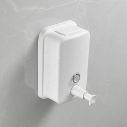 Liquid Soap Dispenser 1000ML White Steel Soap Dispenser Wall Mount Hand Wash Cleaner