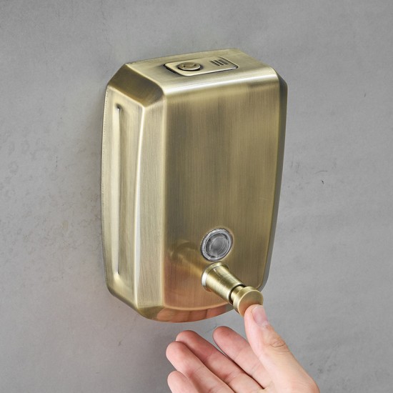 500ML Hotel Liquid Soap Dispenser Wall Mount Antique/Brush/Black Finish