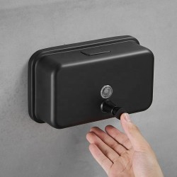 Wall Mount Metal Liquid Soap Dispenser 1200ML Bathroom Shower Dispenser Hand Wash Cleaning
