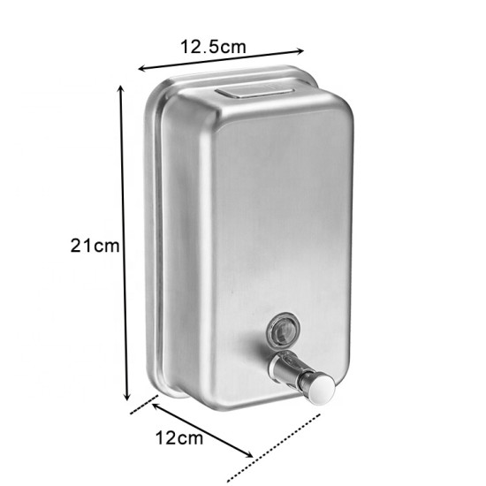Brushed Liquid Soap Dispenser Hand Soap Dispenser For Hotel Wall Mounted 1200ML