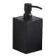 Hot Selling Black Square Soap Dispenser Wall Mounted Refillable Metal Dispenser Bottle For Bathroom