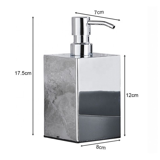 Factory Wholesale Hotel Durable Chrome Soap Dispenser SUS Manual Press Shower Dispenser Wall Mounted