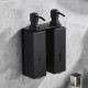2 in 1 Stainless Steel Double Soap Dispenser Wall-Mount Shower Bath For Hotel