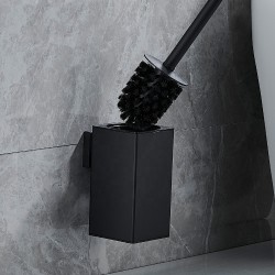 304 Stainless steel Bathroom Accessories Toilet Brush Holder Wall Mounted Handle Toilet Cleaner Brush