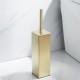 Black Toilet Brush With Holder Free Stand Stainless Steel Brush For Bathroom