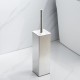 Black Toilet Brush With Holder Free Stand Stainless Steel Brush For Bathroom