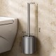 Aluminum Gun Grey Toilet Brush Holder Wall Mounted Accessories For Bathroom Cleaning