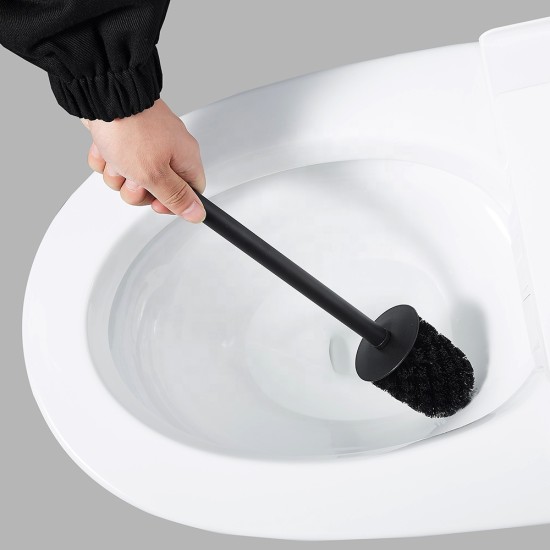 Brush Holder For Bathroom Floor Stand Round 304 Stainless Steel Toilet Cleaning Brush