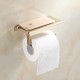 Stainless Steel WC Toilet Tissue Roll Paper Holder Stand With Phone Shelf Wall Mounted